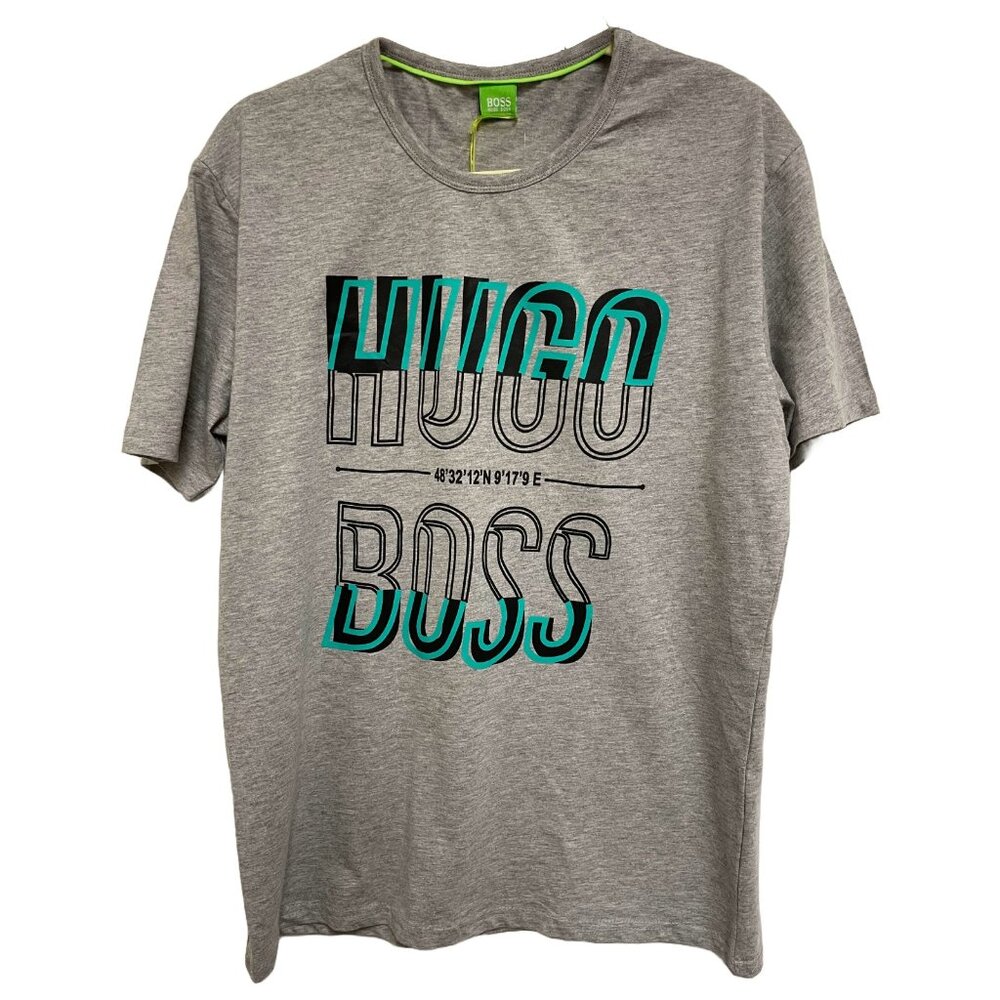 Hugo Boss Men's Grey T-Shirt HB541201-H- Size Large